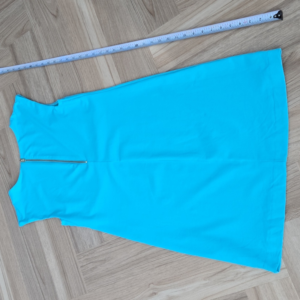 DONNA RICCO Aqua Blue Sleeveless Dress Small - Picture 4 of 4